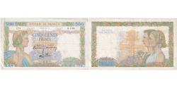 World Coins - France, 500 Francs, La Paix, 1940-10-17, K.1136, VF(30-35)