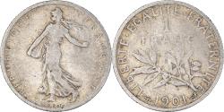 World Coins - Coin, France, Semeuse, Franc, 1901, Paris, , Silver, KM:844.1