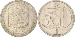 World Coins - Coin, Czechoslovakia, 50 Haleru, 1979, , Copper-nickel, KM:89