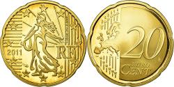 World Coins - France, 20 Euro Cent, 2011, Proof, , Brass, KM:1411