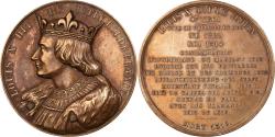 World Coins - France, Medal, Les Rois de France, Louis X, Bronze, Caqué,