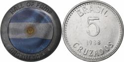 World Coins - Brazil, Token, Hall of Fame, Argentina, Stainless Steel,