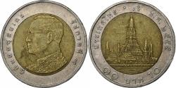 World Coins - Thailand, Rama IX, 10 Baht, 2537 (1994), Bi-Metallic, , KM:227
