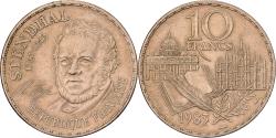 World Coins - France, 10 Francs, Stendhal, 1983, MDP, Copper-nickel,