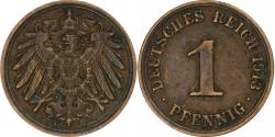 World Coins - Germany, Wilhelm II, Pfennig, 1913, Berlin, Copper, , KM:10