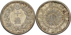 World Coins - Japan, Mutsuhito, 10 Sen, Meiji Era, Yr. 44 (1911), Silver,