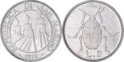 World Coins - Coin, San Marino, 2 Lire, 1974, Rome, , Aluminum, KM:31