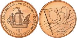 World Coins - Estonia, Medal, 2 C, Essai Trial, 2003, Copper,