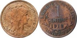 World Coins - France, Centime, Daniel-Dupuis, 1912, Paris, Bronze, , Gadoury:90