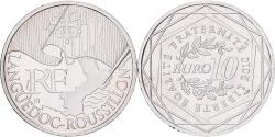 World Coins - France, 10 Euro, Euros des régions, Languedoc-Roussillon, 2010, Paris, Silver
