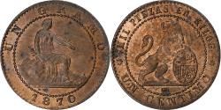 World Coins - Spain, Provisional Government, Centimo, 1870, Madrid, Bronze,