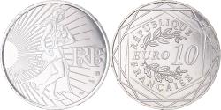 World Coins - France, 10 Euro, 2009, Monnaie de Paris, Semeuse, , Silver