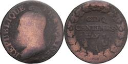 World Coins - Coin, France, Dupré, 5 Centimes, AN 7/5, Paris, , Copper, Gadoury:126
