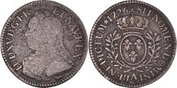 World Coins - Coin, France, Louis XV, 1/5 Écu aux branches d'olivier, 24 Sols, 1/5 ECU, 1726