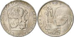 World Coins - Czechoslovakia, 25 Korun, 1965, Silver, , KM:59