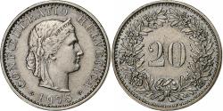 World Coins - Switzerland, 20 Rappen, 1975, Bern, Copper-nickel, , KM:29a