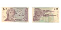 World Coins - Banknote, Croatia, 25 Dinara, 1991, 1991-10-08, KM:19a, AU(50-53)