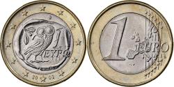 World Coins - Greece, 1 Euro, 2002, Athens, Bi-Metallic,