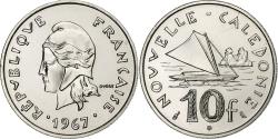 World Coins - New Caledonia, 10 Francs, 1967, Paris, Nickel, , Lecompte:86, KM:5
