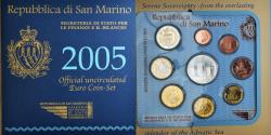 World Coins - San Marino, Set Euros, 2005, Coffret,