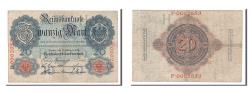 World Coins - Banknote, Germany, 20 Mark, 1914, 1914-02-19, VF(20-25)