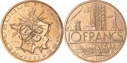 World Coins - Coin, France, Mathieu, 10 Francs, 1980, Paris, série FDC, Tranche A,