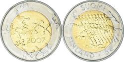 World Coins - Finland, 5 Euro, 2007, Vantaa, , Bi-Metallic, KM:146