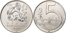 World Coins - Czech Republic, 5 Korun, 2002, Acier plaqué nickel, , KM:8