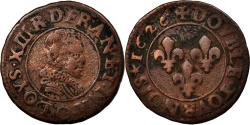 World Coins - Coin, France, Louis XIII, Double tournois, buste juvénile, Double Tournois