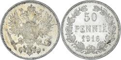 World Coins - Coin, Finland, Nicholas II, 50 Penniä, 1916, Helsinki, , Silver