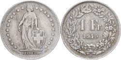 World Coins - Switzerland, Franc, 1945, Bern, Silver, , KM:24