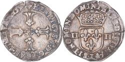 World Coins - Coin, France, Henri IV, 1/4 d'écu à la croix feuillue de face, 1592, Bayonne