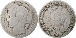 World Coins - Coin, France, Cérès, 50 Centimes, 1882, Paris, , Silver, KM:834.1