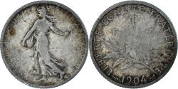 World Coins - Coin, France, Semeuse, Franc, 1904, , Silver, Gadoury:467