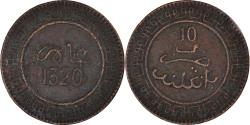 World Coins - Coin, Morocco, 'Abd al-Aziz, 10 Mazunas, 1903, Paris, , Bronze, KM:17.1
