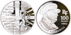 World Coins - Coin, France, Churchill, 100 Francs, 1994, BE, , Silver, KM:1037