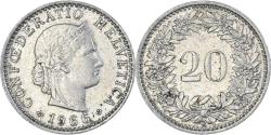 World Coins - Coin, Switzerland, 20 Rappen, 1966