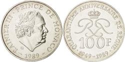 World Coins - Coin, Monaco, Rainier III, 100 Francs, 1989, , Silver, KM:164