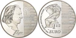 World Coins - France, 1-1/2 Euro, Frédéric Chopin, 2005, Paris, Silver, , KM:2027