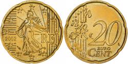 World Coins - France, 20 Euro Cent, BU, 2002, MDP, Nordic gold, , KM:1286