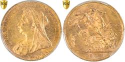 World Coins - Coin, Australia, Victoria, Sovereign, 1897, Melbourne, PCGS, MS61,