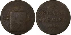 World Coins - Norway, Carl XIV, 1 Skilling, 1820, Kongsberg, Copper,