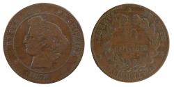 World Coins - Coin, France, Cérès, 10 Centimes, 1878, Paris, , Bronze, Gadoury:265a