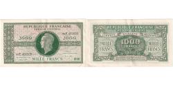 World Coins - France, 1000 Francs, Marianne, Undated (1945), 22E, AU(50-53)