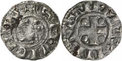 World Coins - Archbishopric of Vienne, Denier, ca. 1200-1250, Vienne, Billon,