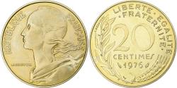 World Coins - France, 20 Centimes, Marianne, 1976, Pessac, Aluminum-Bronze, , KM:930