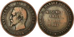 World Coins - Coin, France, 10 Centimes, 1854, Lille, , Bronze, KM:M25, Gadoury:251