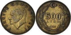 World Coins - Coin, Turkey, 500 Lira, 1990