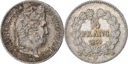 World Coins - France, Louis-Philippe I, 1/4 Franc, 1834, Paris, Silver, , Gadoury:355