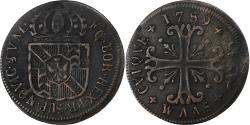World Coins - SWISS CANTONS, NEUCHATEL, 1/2 Batzen, 1789, Billon,